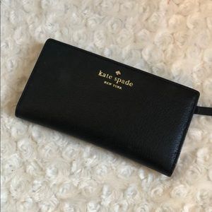 Kate Spade soft leather snap wallet